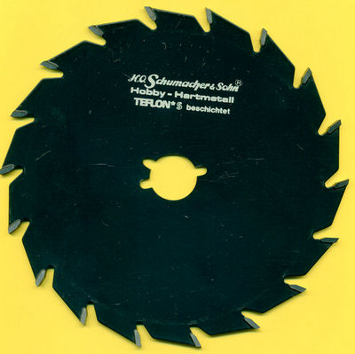 H.O. Schumacher+Sohn Hartmetallbestücktes Kreissägeblatt Hobby Mittelzahn Ø 143 mm, Bohrung 19 mm (3/4’’)