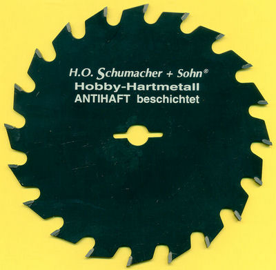 H.O. Schumacher+Sohn Hartmetallbestücktes Kreissägeblatt Hobby Feinzahn Ø 156,5 mm, Bohrung 12,7 mm (1/2’’)