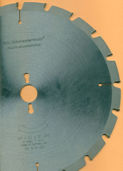 H.O. Schumacher+Sohn Hartmetallbestücktes Bau-Kreissägeblatt, Ø 315 mm, Bohrung 30 mm