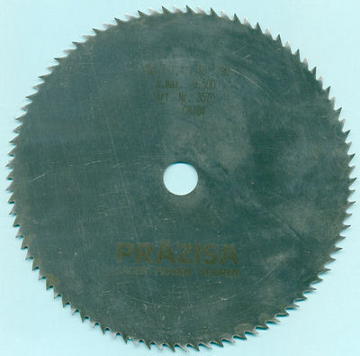 PRÄZISA Jnnsch Chrom-Vanadium Kreissägeblatt Type B Feinzahn Ø 165 mm, Bohrung 16 mm